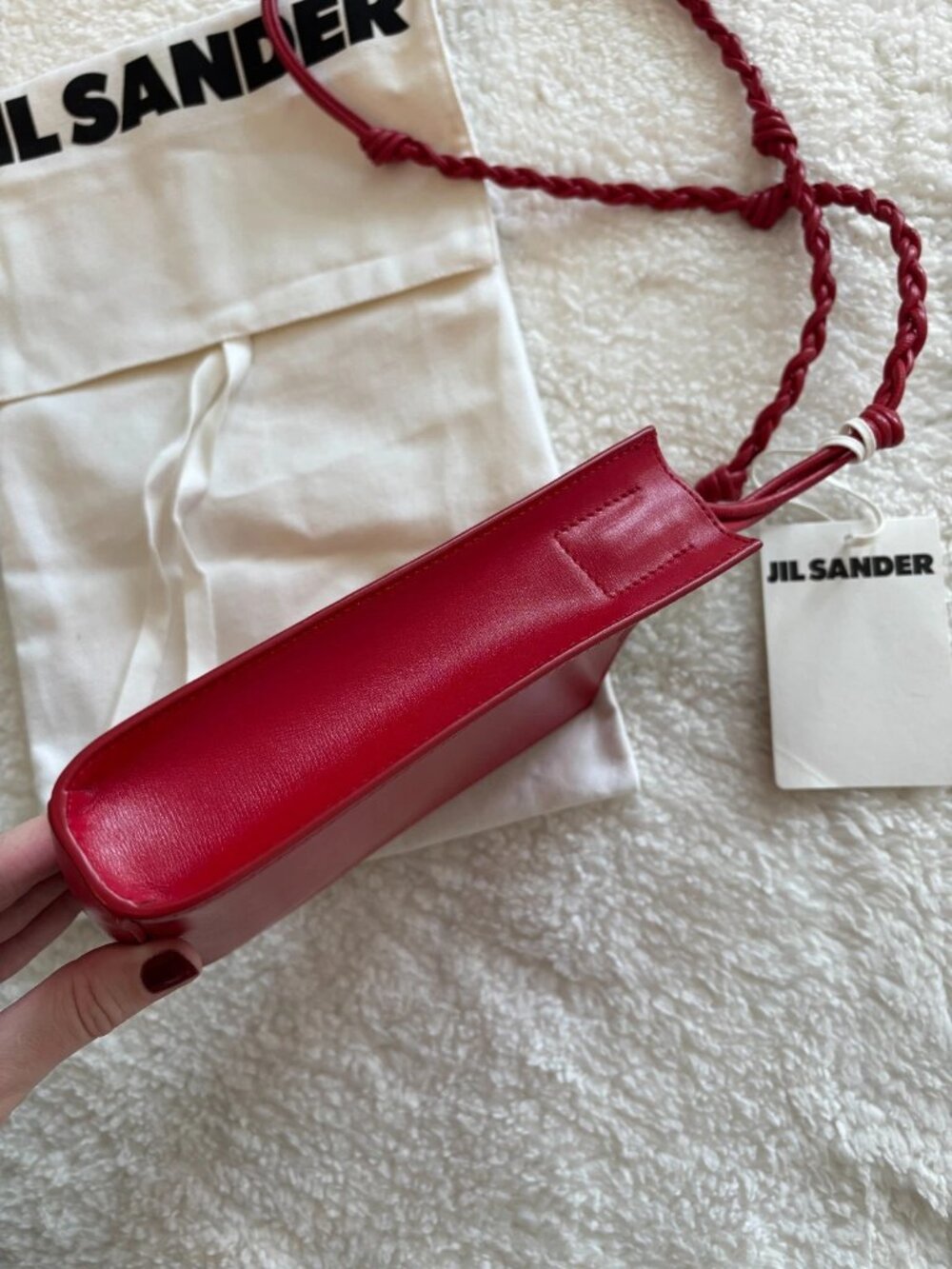 Jil Sander Tangle Small Bag in Red - Picture 2 of 11